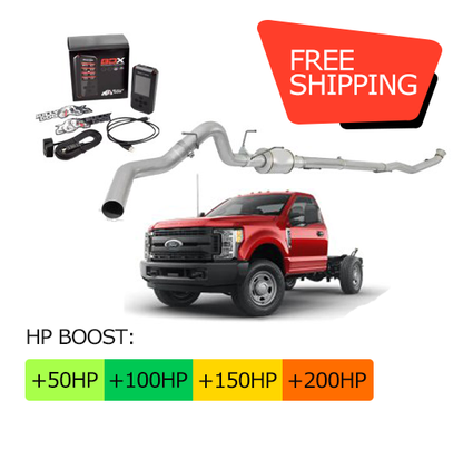 Full DEF Delete Kit w/ SCT BDX Tuner | Ford Powerstroke F350/F450/F550 Cab & Chassis 6.7L | 2011-2019
