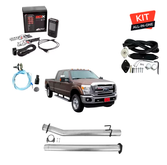 Ford Powerstroke 6.7 | Full Delete Kit (DPF/DEF/EGR) w/ Bully Dog BDX Tuner | 2011-2019