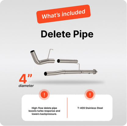 Full DEF Delete Kit w/ Delete Pipe | Ram Cummins Cab & Chassis 6.7L | 2013-2018