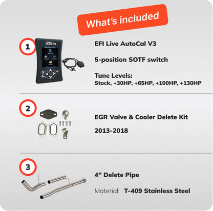 Full DEF Delete Kit w/ Delete Pipe | Ram Cummins Cab & Chassis 6.7L | 2013-2018
