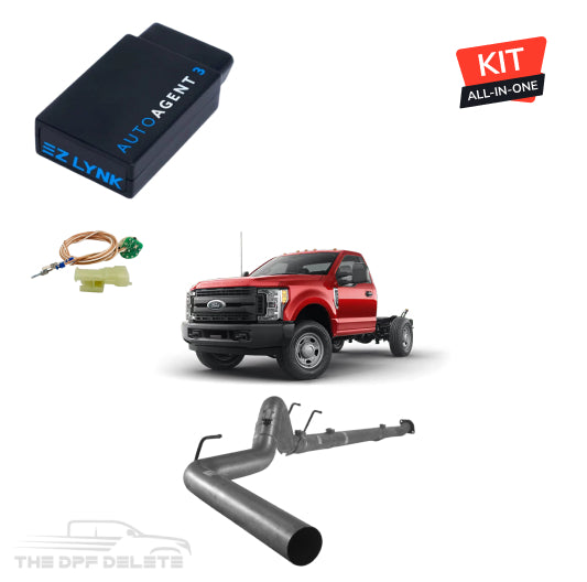 Full DEF Delete Kit w/ EZ Lynk Tuner | Ford Powerstroke F350/F450/F550 Cab & Chassis 6.7L | 2011-2019