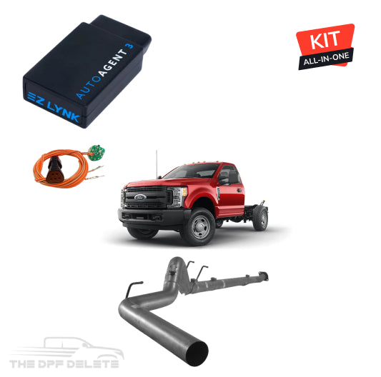 Full DEF Delete Kit w/ EZ Lynk Tuner | Ford Powerstroke F350/F450/F550 Cab & Chassis 6.7L | 2011-2019