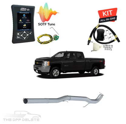 Full DEF Delete Kit w/ EFI Live AutoCal V3 Tuner | GM/Chevy Duramax LML 6.6L | 2011-2015