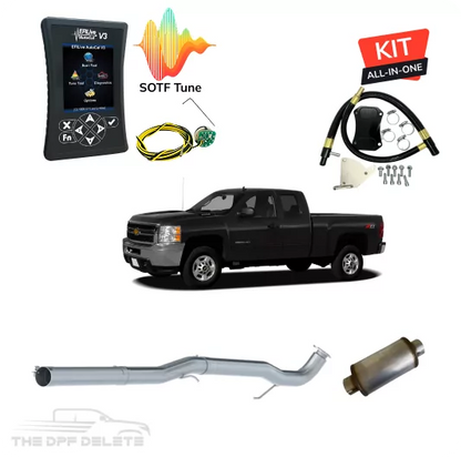 Full DEF Delete Kit w/ EFI Live AutoCal V3 Tuner | GM/Chevy Duramax LML 6.6L | 2011-2015