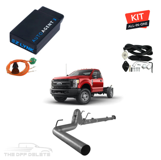 Full DEF Delete Kit w/ EZ Lynk Tuner | Ford Powerstroke F350/F450/F550 Cab & Chassis 6.7L | 2011-2019