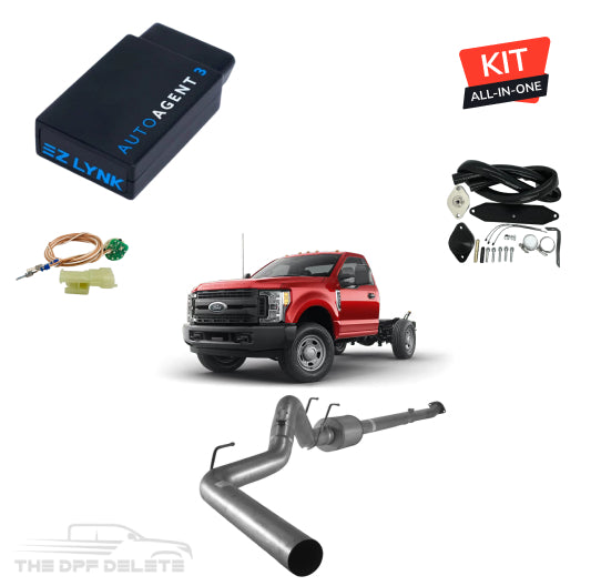 Full DEF Delete Kit w/ EZ Lynk Tuner | Ford Powerstroke F350/F450/F550 Cab & Chassis 6.7L | 2011-2019