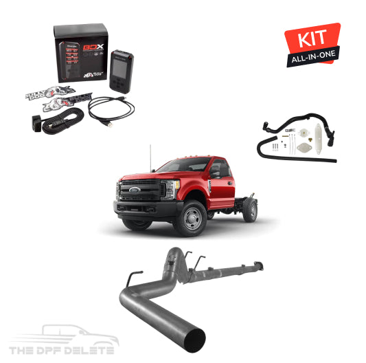 Full DEF Delete Kit w/ SCT BDX Tuner | Ford Powerstroke F350/F450/F550 Cab & Chassis 6.7L | 2011-2019