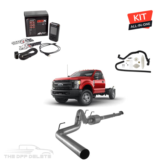 Full DEF Delete Kit w/ SCT BDX Tuner | Ford Powerstroke F350/F450/F550 Cab & Chassis 6.7L | 2011-2019