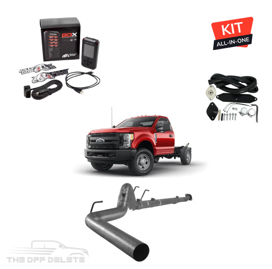 Full DEF Delete Kit w/ SCT BDX Tuner | Ford Powerstroke F350/F450/F550 Cab & Chassis 6.7L | 2011-2019