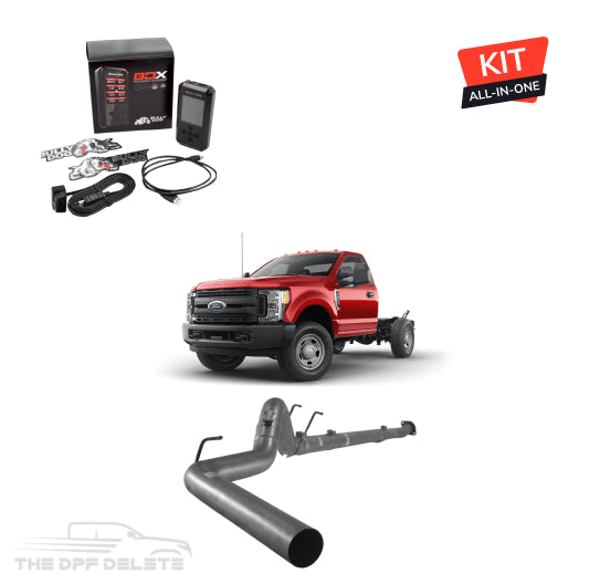 Full DEF Delete Kit w/ SCT BDX Tuner | Ford Powerstroke F350/F450/F550 Cab & Chassis 6.7L | 2011-2019