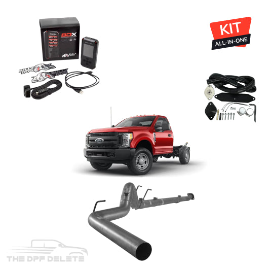 Full DEF Delete Kit w/ SCT BDX Tuner | Ford Powerstroke F350/F450/F550 Cab & Chassis 6.7L | 2011-2019