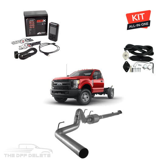 Full DEF Delete Kit w/ SCT BDX Tuner | Ford Powerstroke F350/F450/F550 Cab & Chassis 6.7L | 2011-2019