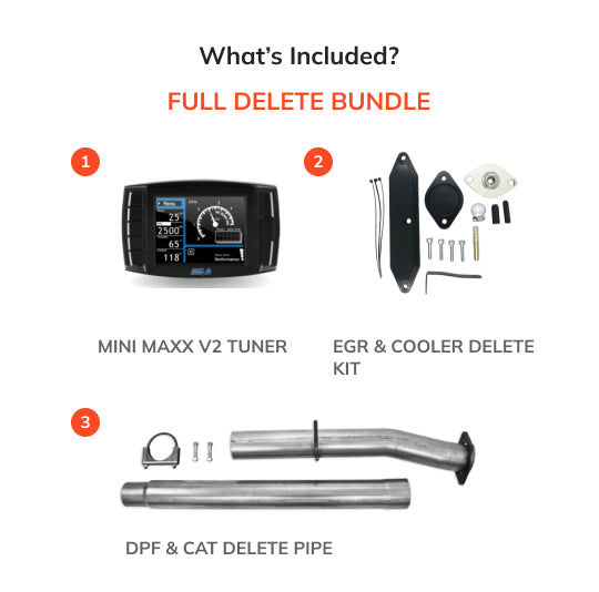 Full DEF Delete Kit w/ Mini Maxx Tuner | Ford Powerstroke F250/F350/F450 6.7L | 2011-2019