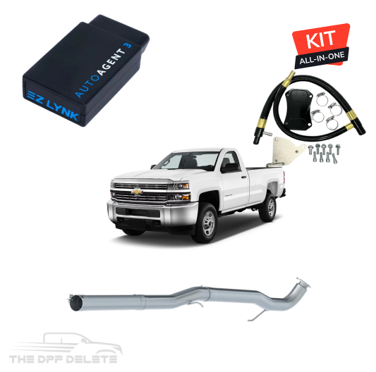 Full DEF Delete Kit w/ EZ Lynk Auto Agent 3 Tuner | GM/Chevy Duramax LML 6.6L | 2015.5-2016